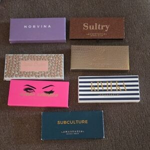 Anastasia Beverly Hills Eyeshadow Palette Set with Purple, Brown, and Pink